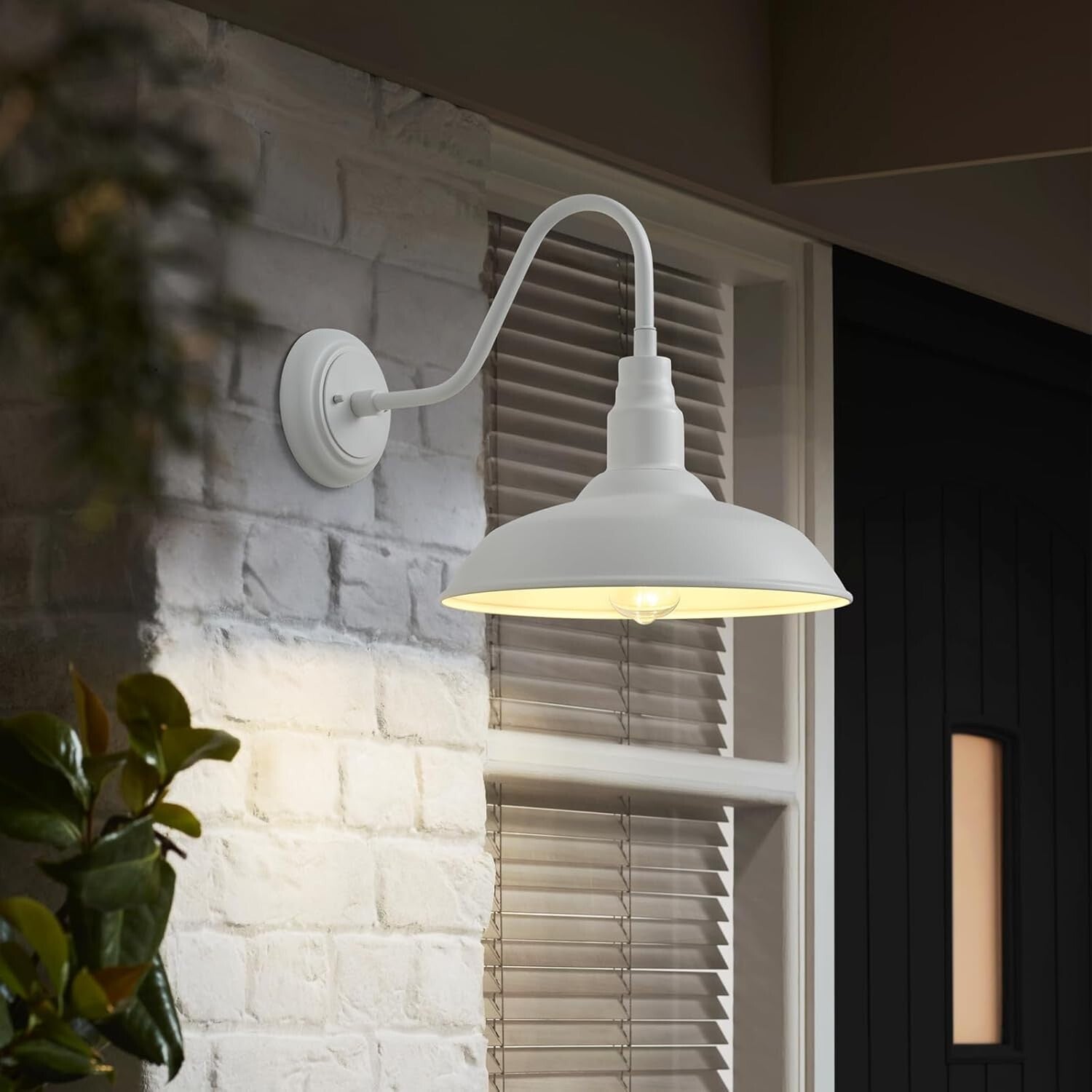 14-Inch Gooseneck Barn Light Fixture – Waterproof Sconce for Porch & Garage