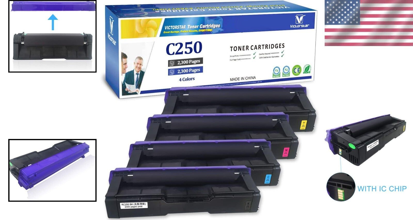 ISO Certified Ricoh Toner Cartridges - 2300 Pages with High Quality Assurance