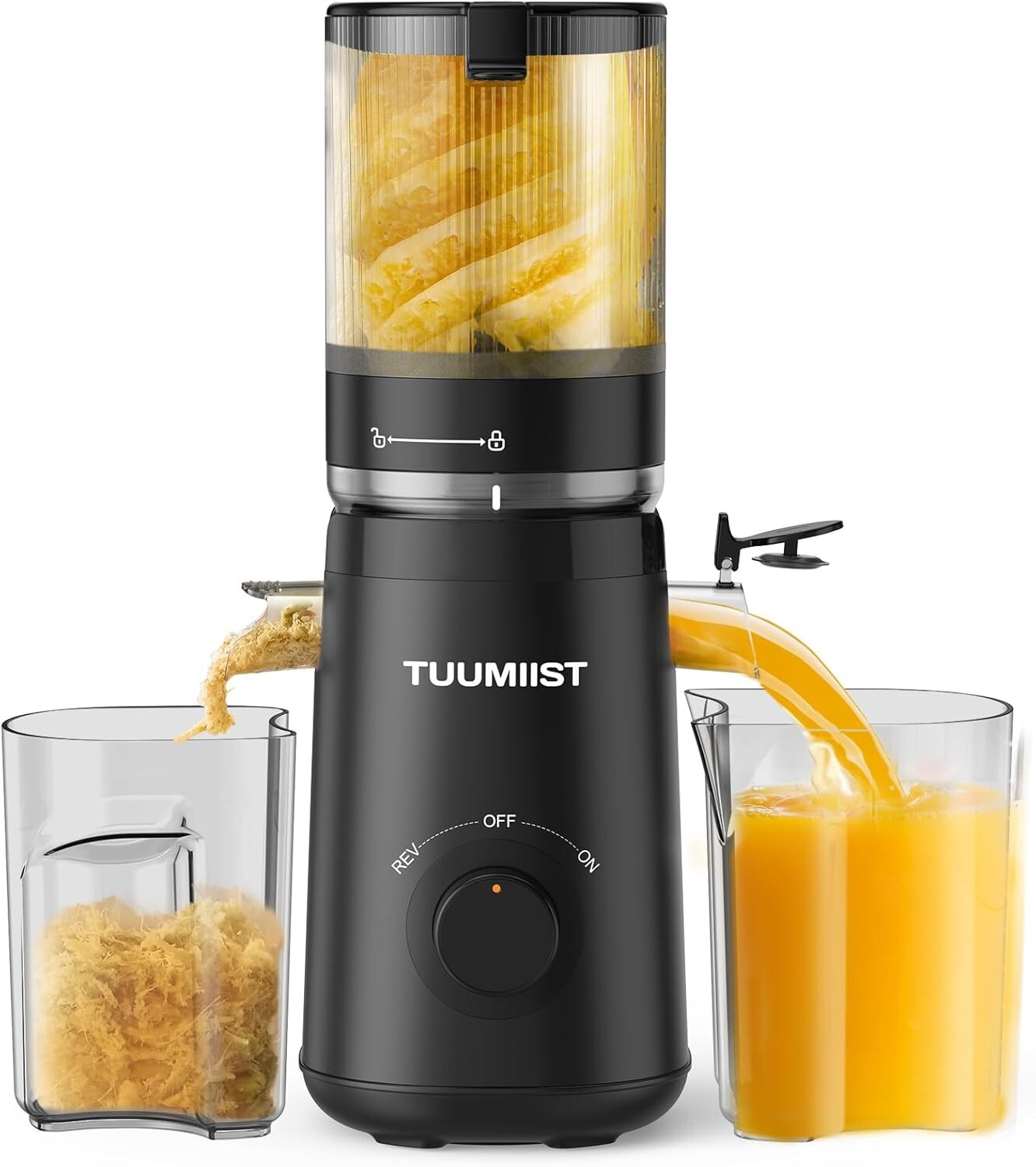 Effortless Cold Press Juicer with 5.3'' Extra Chute - Squeeze Fresh Juice Today