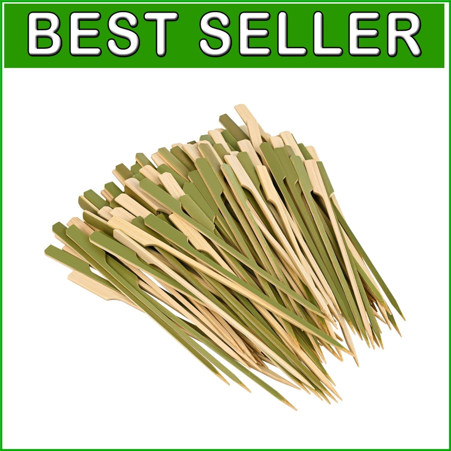Biodegradable Bamboo Skewers - 1000 Count, Perfect for Events and Gatherings
