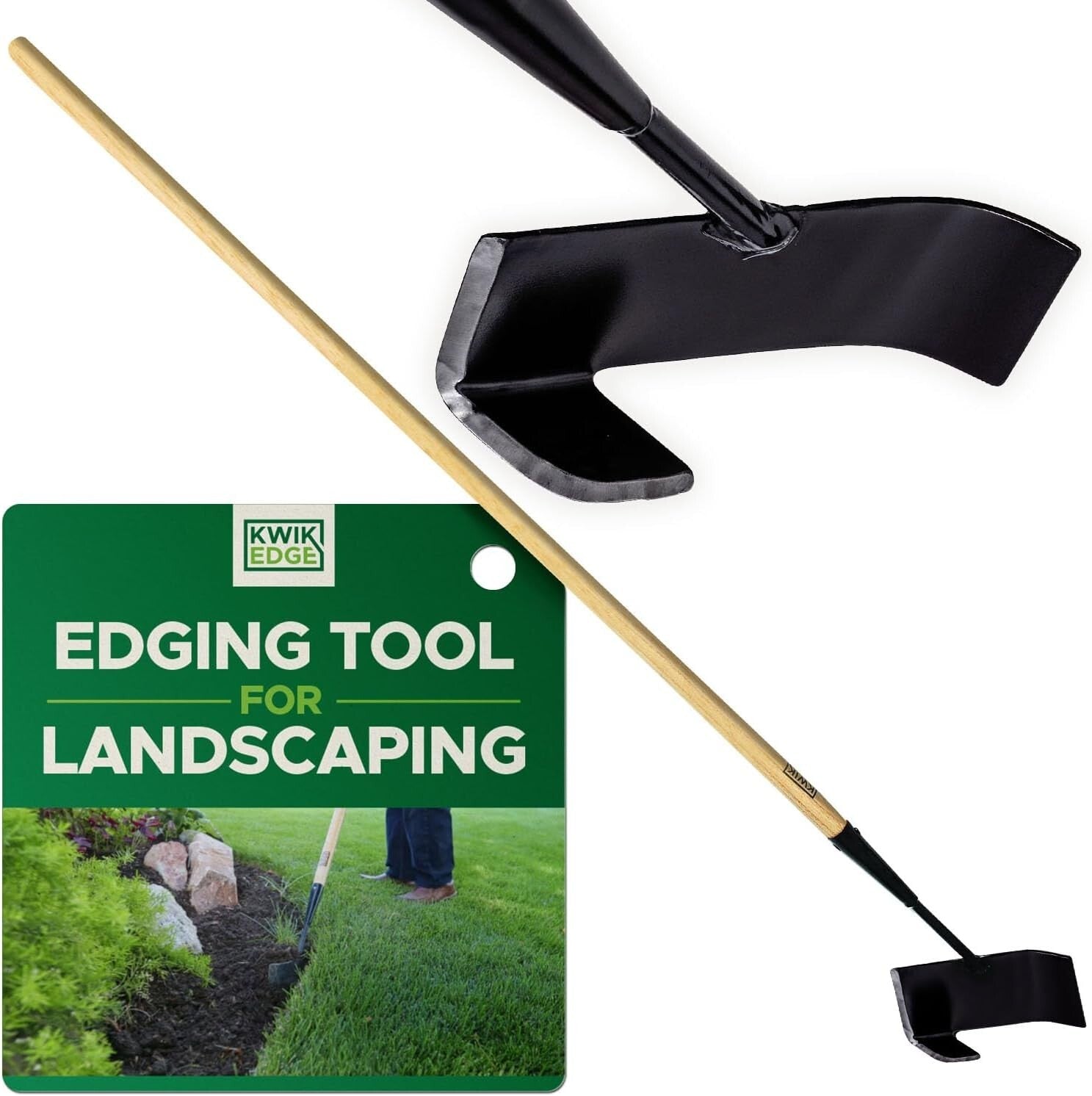 Professional-Grade Garden Edger with Dual Blades - Simple Manual Operation