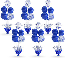 Load image into Gallery viewer, Six Royal Blue Table Balloon Centerpieces – Easy Setup for Every Festivity