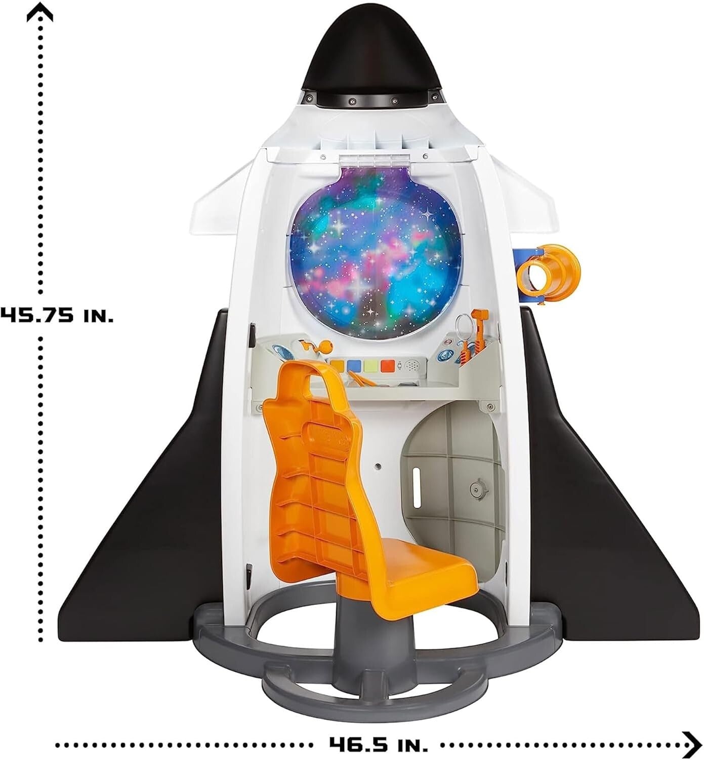 Adventure Rocket: Realistic Space Pretend Play for Kids 2-6, 40 x 18 x 18 Inches