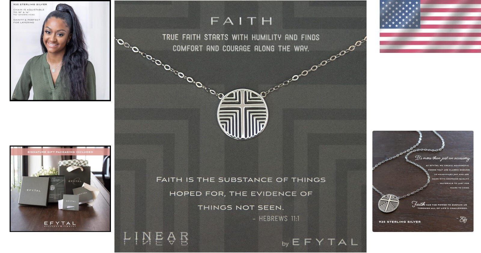 925 Sterling Silver Geometric Cross Pendant Necklace - Meaningful Gift for Teens