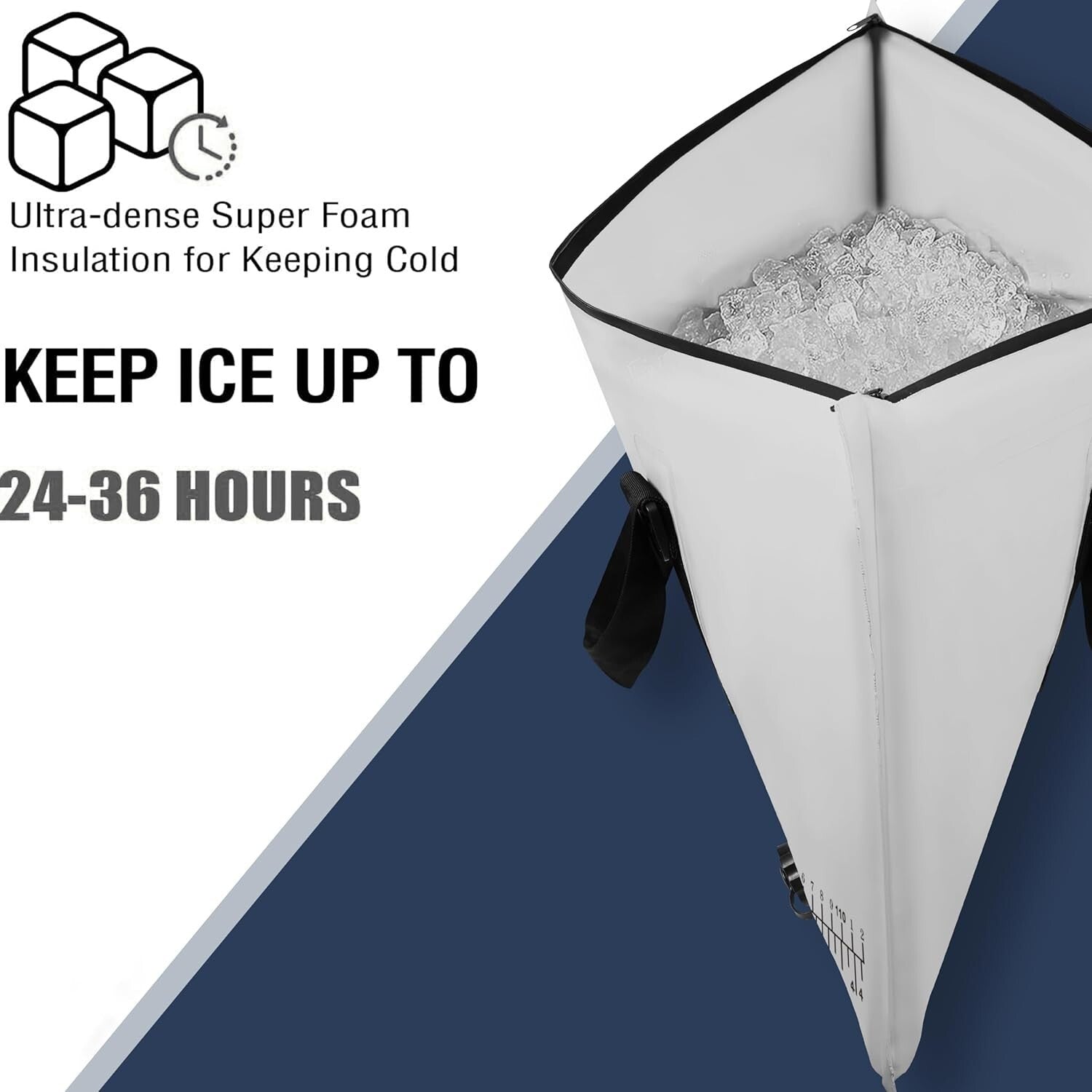 Durable Fishing Cooler Bag with Easy-Clean Drain Plug - Compact & Convenient