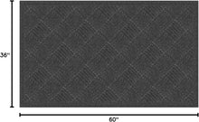 Load image into Gallery viewer, Stylish 3x5 Charcoal Doormat with Needle Punched Weave - Ideal for Entryways