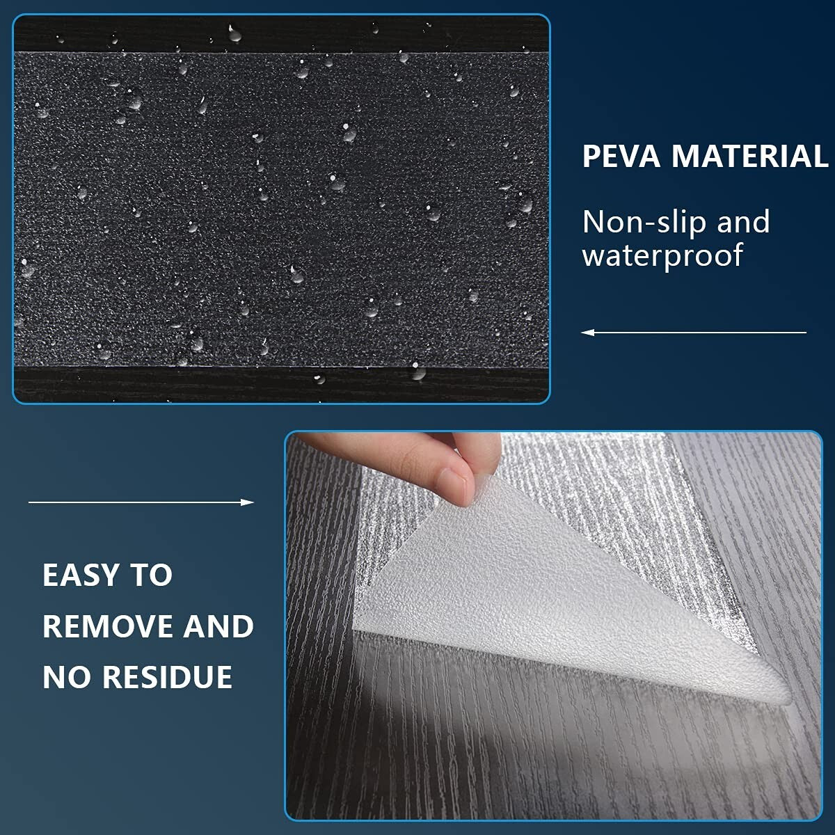 6'' x 24'' Waterproof Non-Slip Strips - Eco-Friendly Safety for Floors & Pools