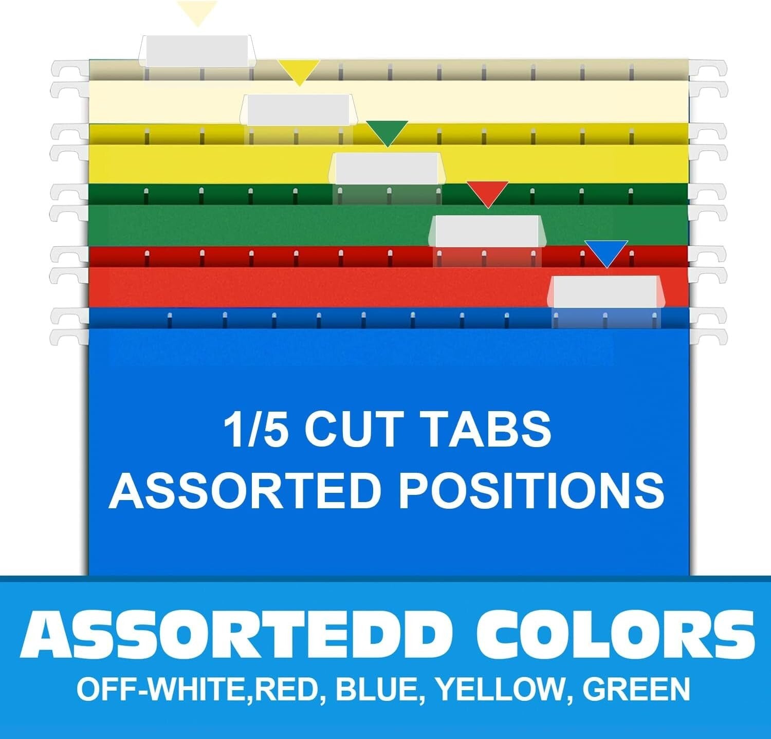 Heavy Duty Hanging File Folders - 60 Pack with 3-Inch Expansion & Premium Hooks