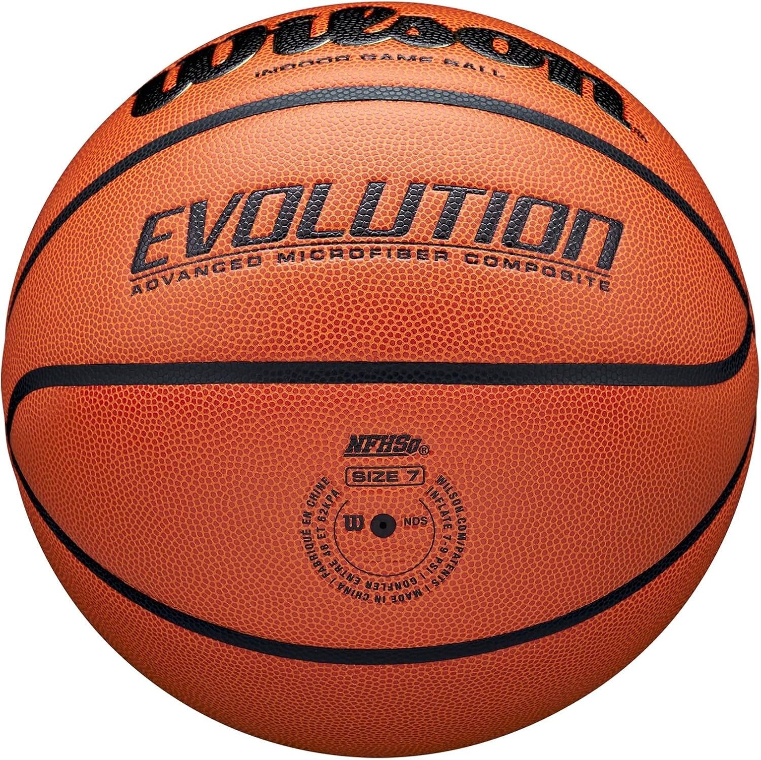 Elite Indoor Basketball - Evolution Series, Sizes 5, 6, 7 for Serious Players