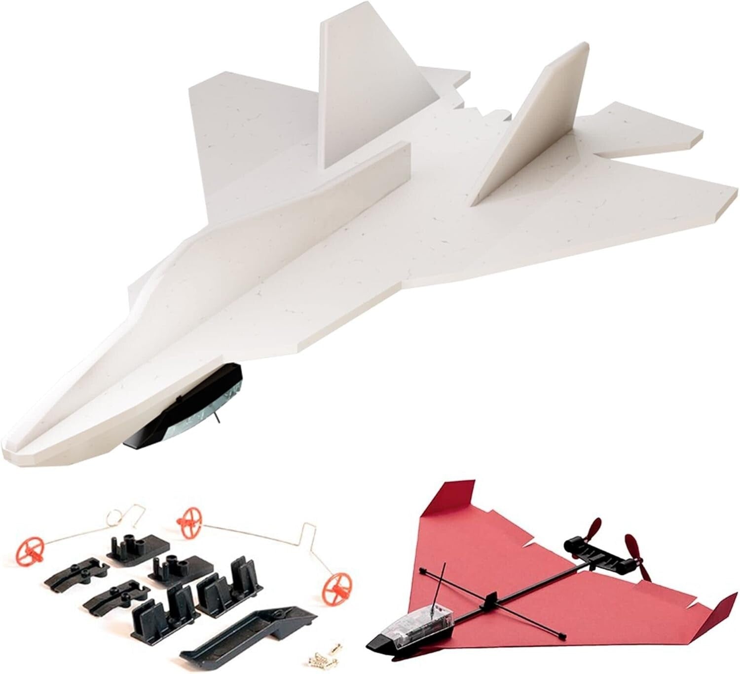 Transformative DIY F-22 Raptor Foam Jet Kit - Ideal STEM Project for All Ages