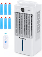 Load image into Gallery viewer, Compact 3-in-1 Air Conditioner with Remote - 60° Oscillation &amp; Energy Efficient