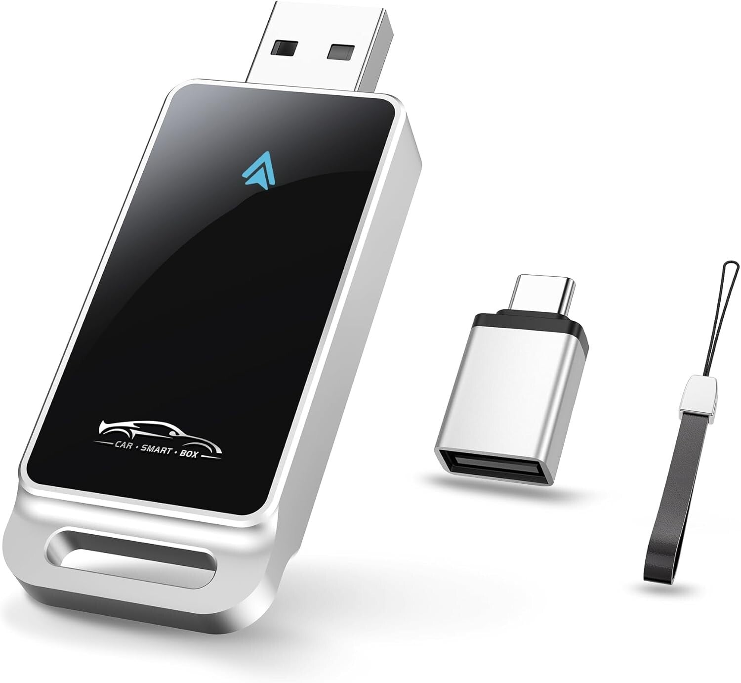 Sleek Wireless Android Auto Adapter for Enhanced Audio Experience - Plug & Play