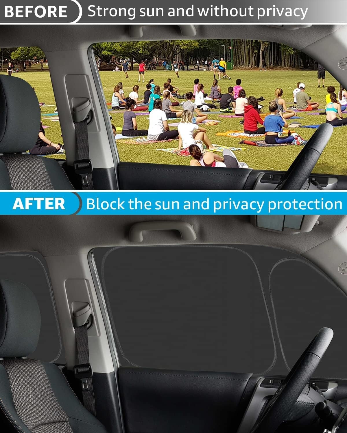 Lightweight Opaque Sun Shade Set for 4Runner - Comfort & Protection on the Road