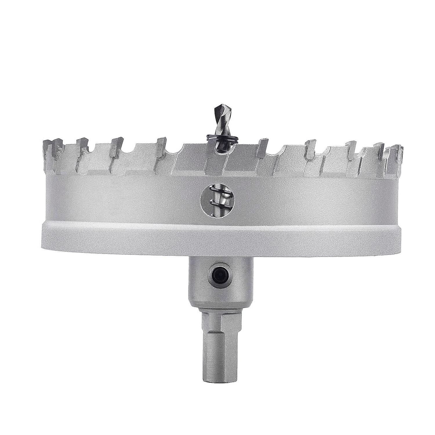 55mm Metal Hole Saw with Dual Drill Bits - Ideal for Wood and Metal Projects