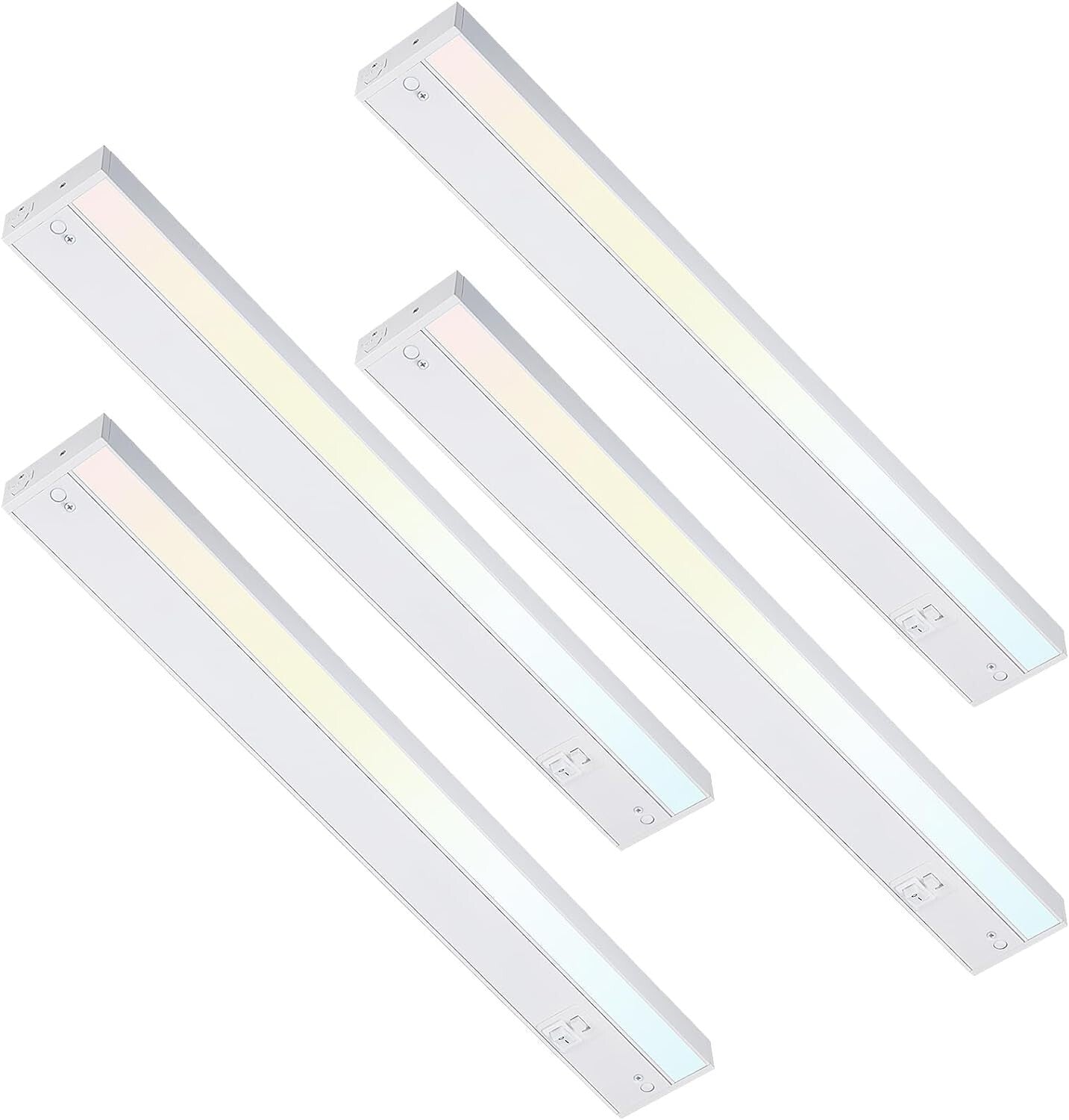 ETL Listed LED Under Cabinet Lighting - 22" 3CCT Dimmable Kitchen Lights, 4 Pack