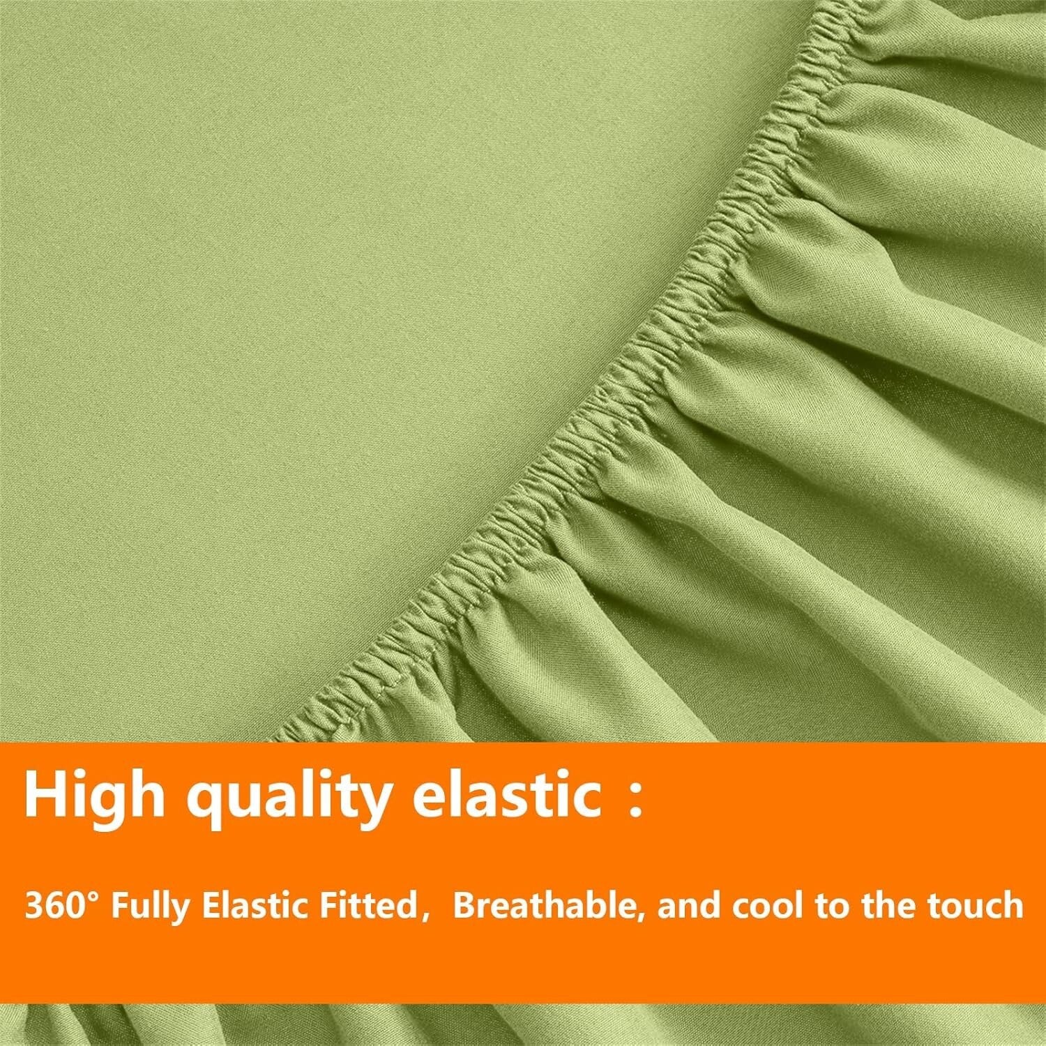 Luxurious Sage Green King Comforter Set - 7 Piece Reversible Bedding Bundle