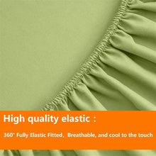Load image into Gallery viewer, Luxurious Sage Green King Comforter Set - 7 Piece Reversible Bedding Bundle