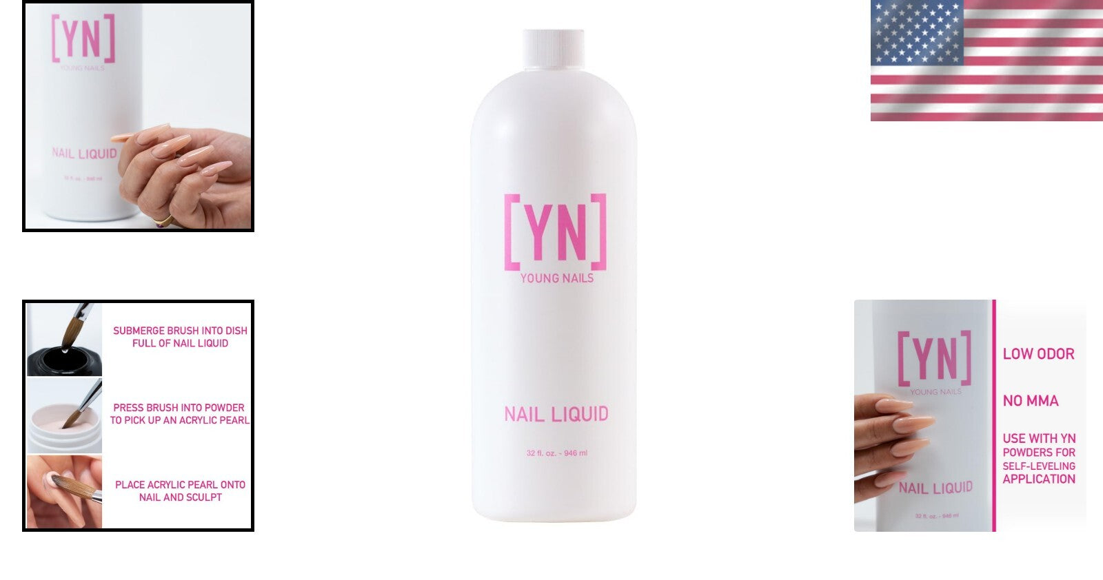 Fast Drying Professional Nail Monomer 32oz for Mess-Free Acrylic Applications