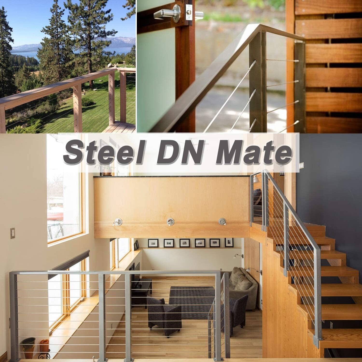 220FT Stainless Steel Cable with Cutter - Ideal for Railing & Landscape Projects