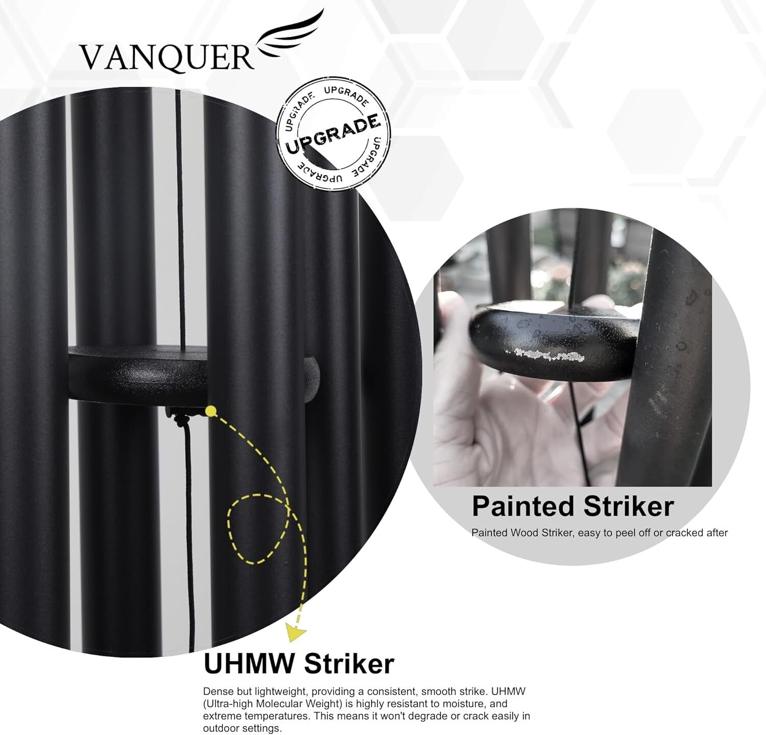 Deep Tone Memorial Wind Chimes - Extra Large 58'' Outdoor Gift for Loved Ones