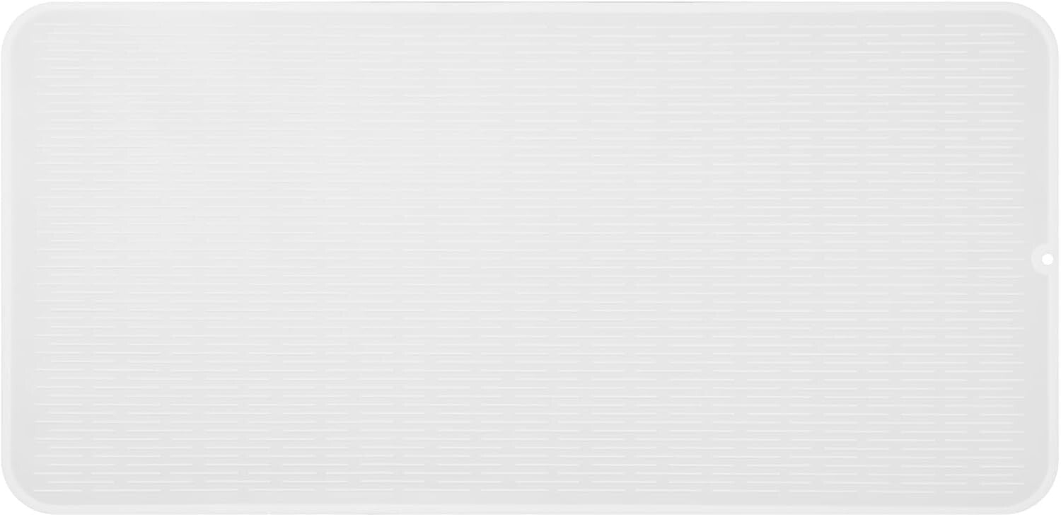 Flexible and Easy-to-Clean Silicone Dish Drying Mat - 36"x18" for Versatile Use