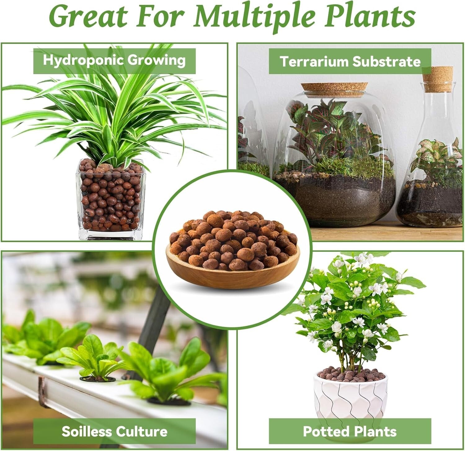 Lightweight 4-16 mm Clay Pebbles – Ideal Growing Media for Indoor & Hydroponics