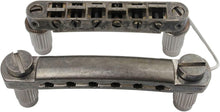 Load image into Gallery viewer, Tune-O-Matic Tailpiece &amp; Saddle Bridge Combo for LP/SG Electric Guitars - Relic
