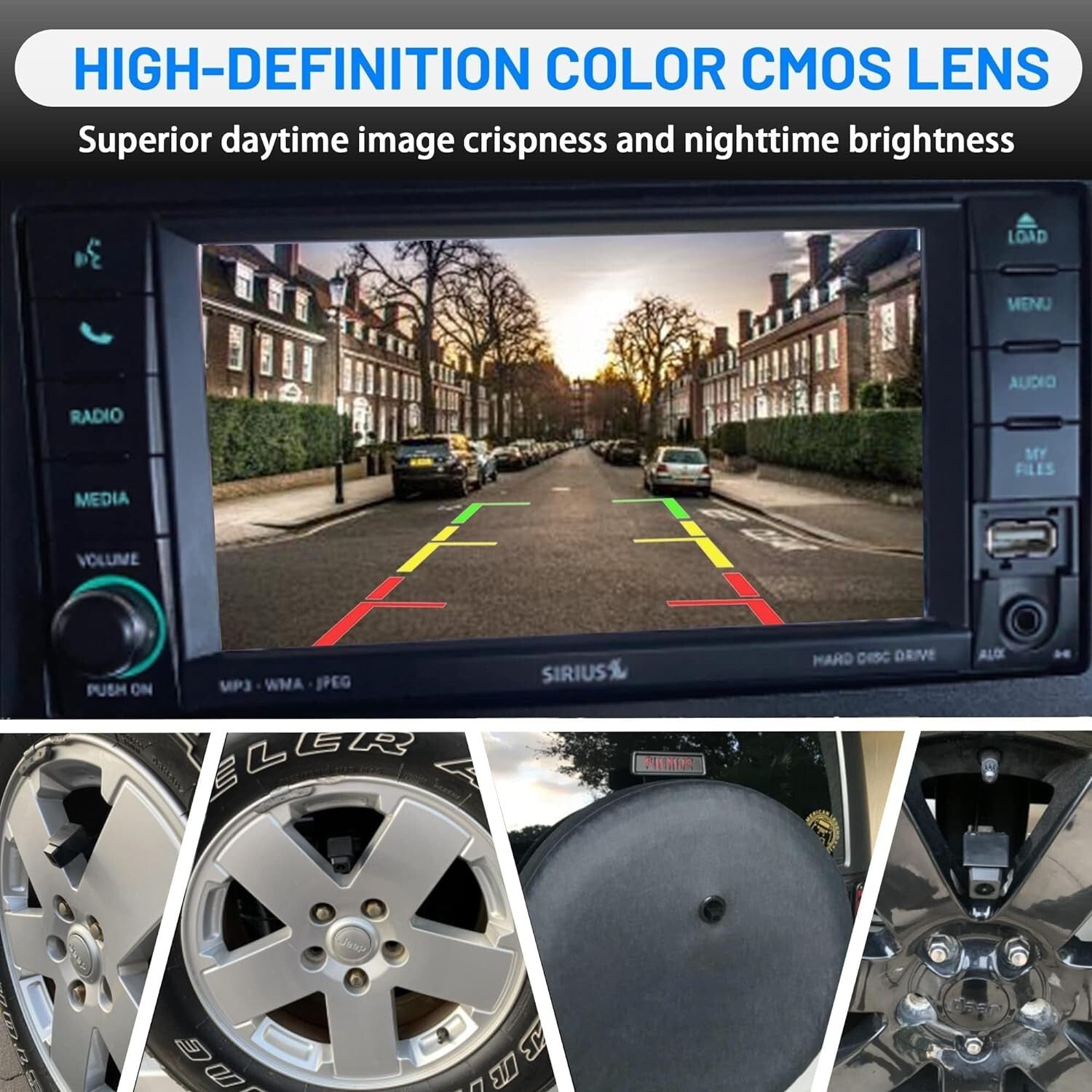 Jeep Wrangler JK JKU Backup Camera - Easy Install, OEM & Aftermarket Adapter