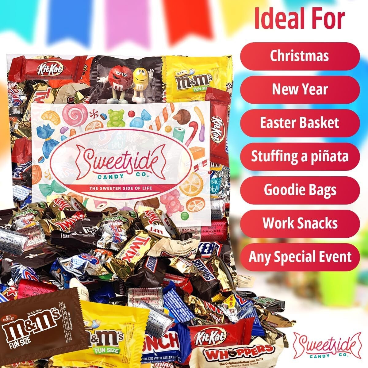 Delicious Assorted Chocolate Candy Mix - 5 lbs for Parties and Movie Nights