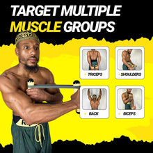 Load image into Gallery viewer, Handmade RipStick with 6 Adjustable Bands – Your Ultimate Strength Training Tool