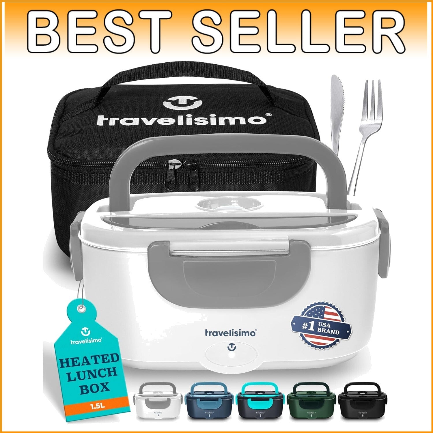 Versatile 80W Electric Lunch Box for Men & Women - Ideal for On-the-Go Dining
