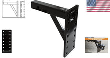Load image into Gallery viewer, Versatile Black Pintle Hook Hitch Mount - 6 Position Adjustable with 14.5 Shank