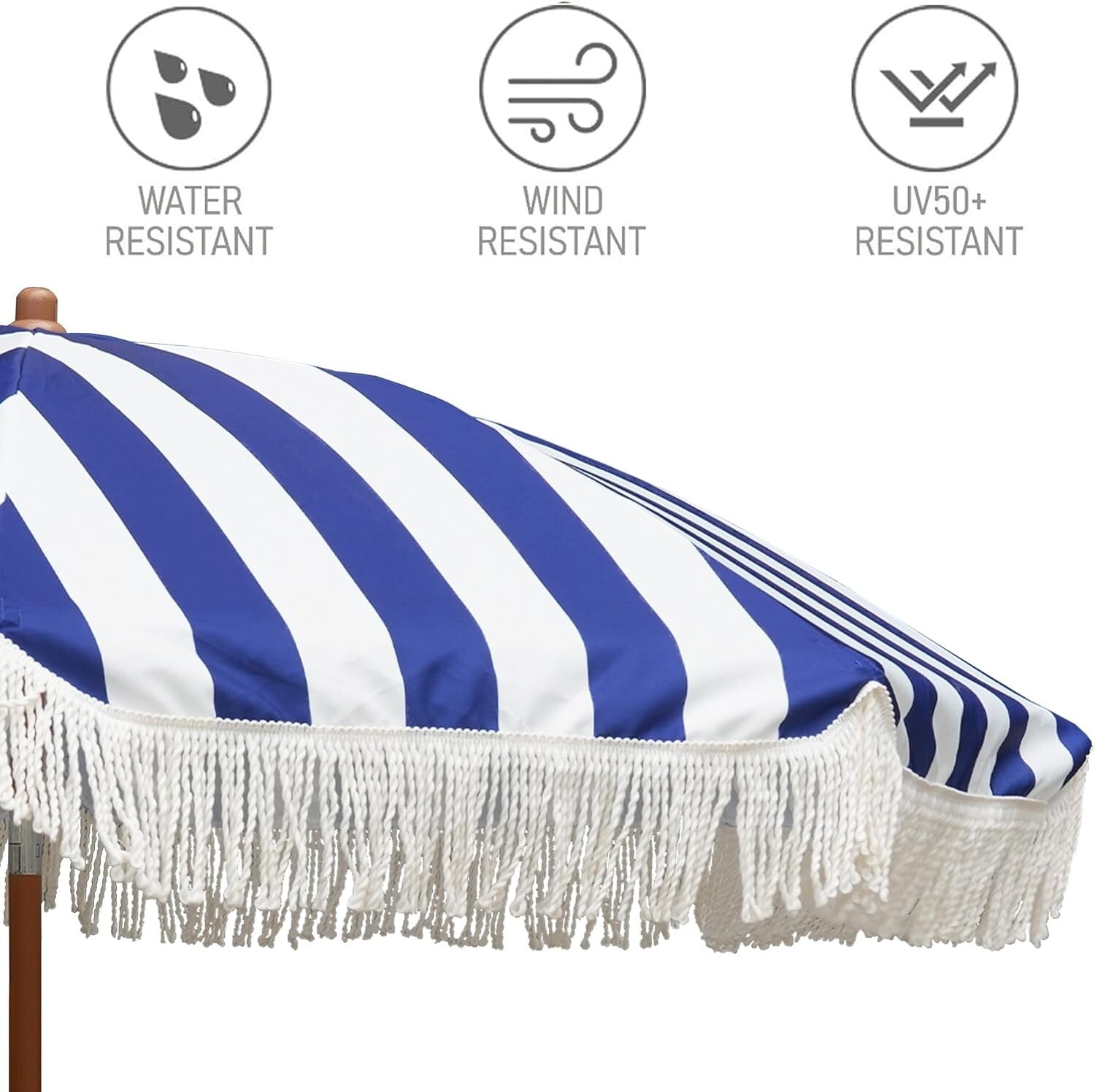 Lightweight 7ft Patio Umbrella with Push Button Tilt – Perfect for Parties