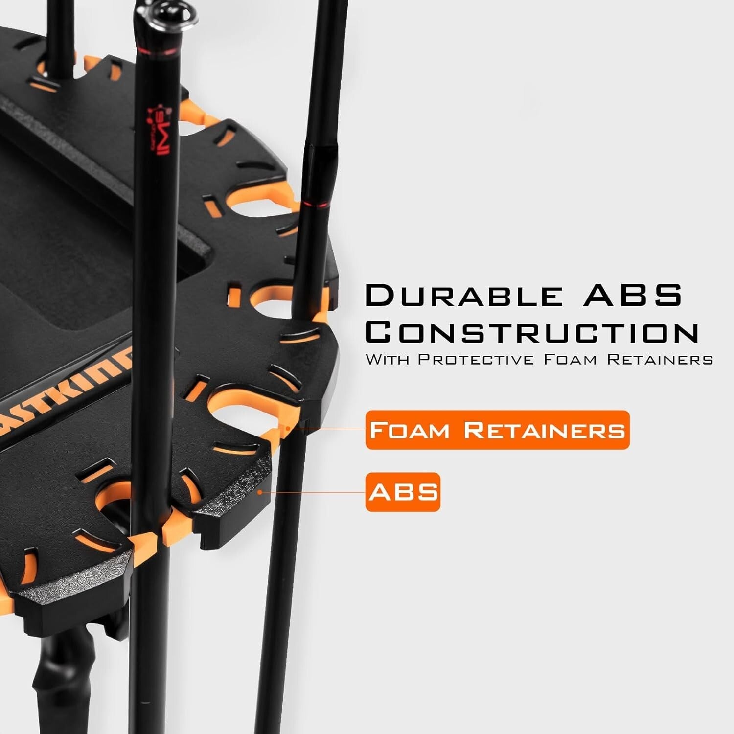 Durable V16 Fishing Pole Rack - Freestanding Design Holds 16 Rods Effortlessly