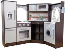 Load image into Gallery viewer, Ultimate Interactive Corner Kitchen Set with Fabric Curtains &amp; Play Phone