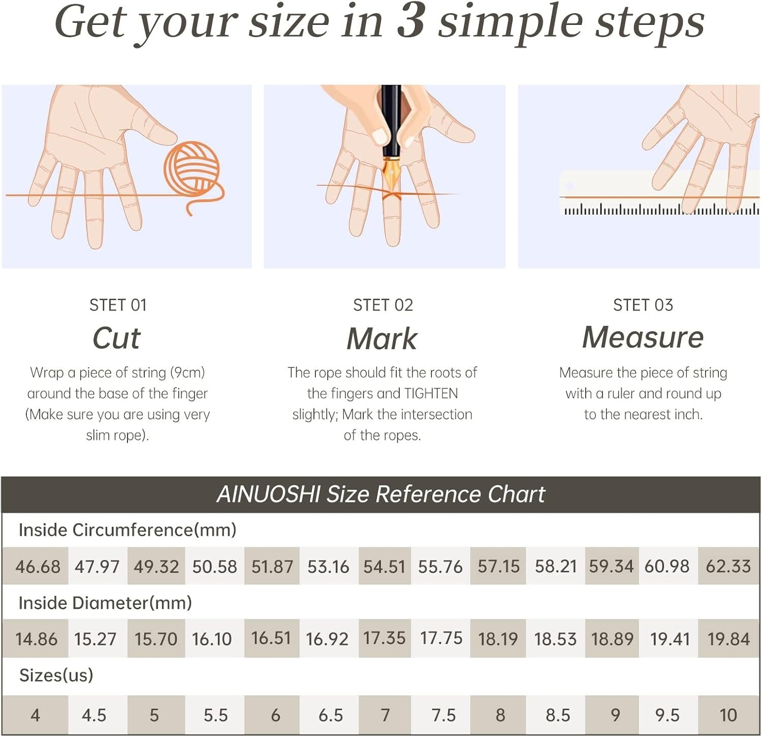 Gorgeous Hypoallergenic Eternity Ring in Genuine 925 Silver - Multiple Sizes