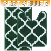 Load image into Gallery viewer, Soft Absorbent Microfiber Bath Rug Set - Machine Washable for Modern Spaces