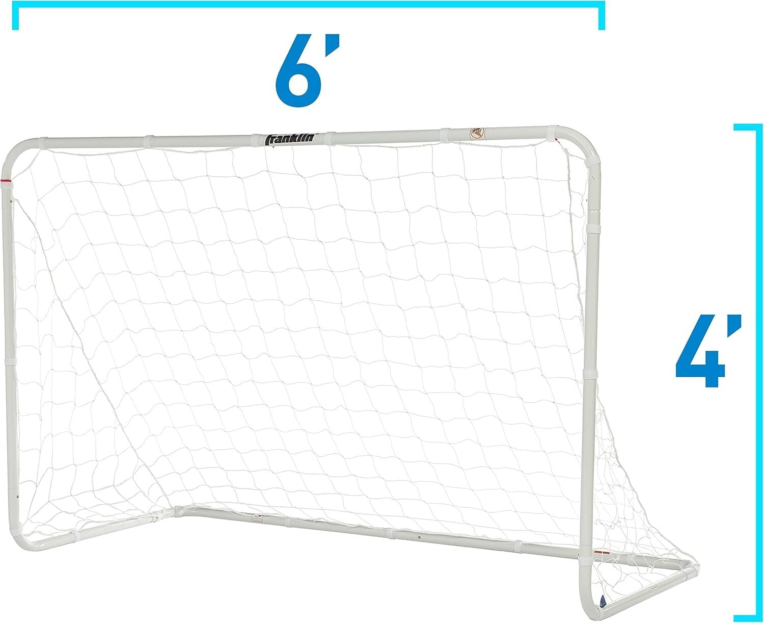 Competition Soccer Goal (6' x 4') - Unisex, Portable, with Weather-Resistant Net