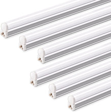 Load image into Gallery viewer, Durable T5 4FT LED Utility Light - 5000K Daylight White, 6 Pack with Accessories