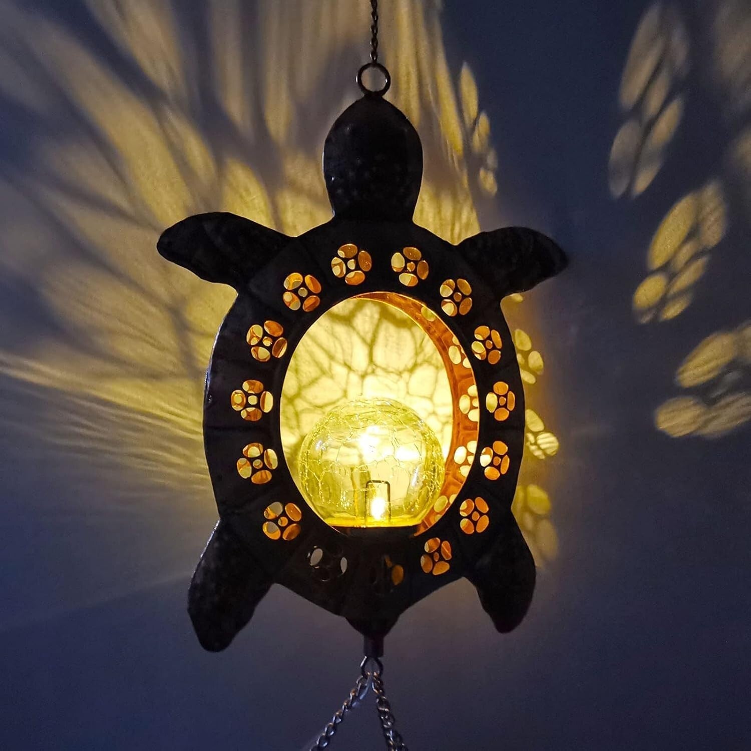 Durable Solar Turtle Wind Chimes - Soothing Melodies for Outdoor Spaces