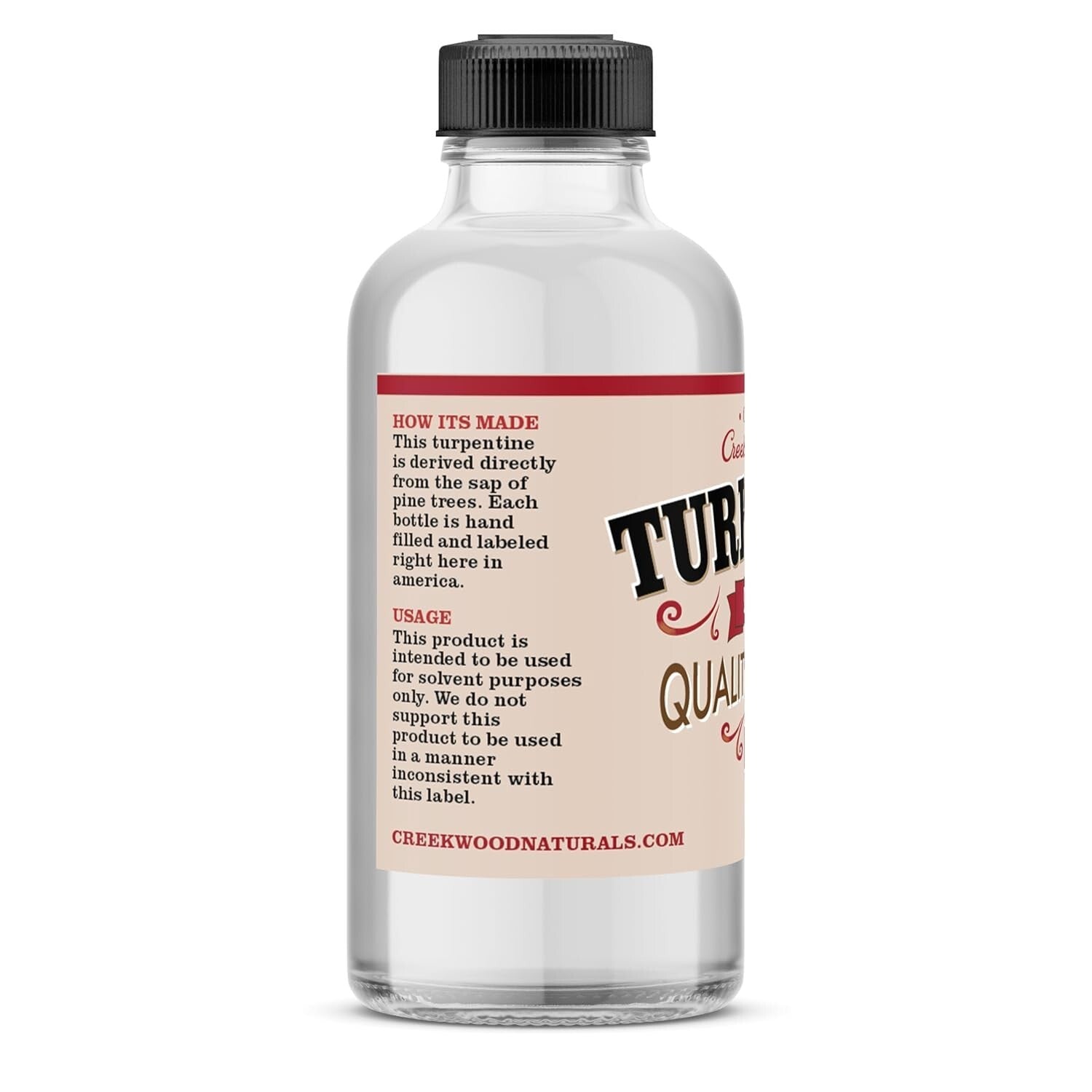 Eco-Friendly 16 Oz Pure Gum Spirits of Turpentine - Traditional Process