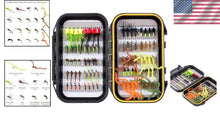 Load image into Gallery viewer, Versatile 80pcs Fishing Flies Kit in Waterproof Box - Ideal for Bluegill &amp; Trout