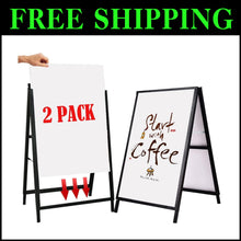 Load image into Gallery viewer, Durable Black Sidewalk Sign 24x36 for Promotions with Easy Ad Replacement System