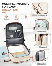 Load image into Gallery viewer, Multi-Functional 40L Backpack for Travel - Laptop Holder &amp; Shoe Compartment