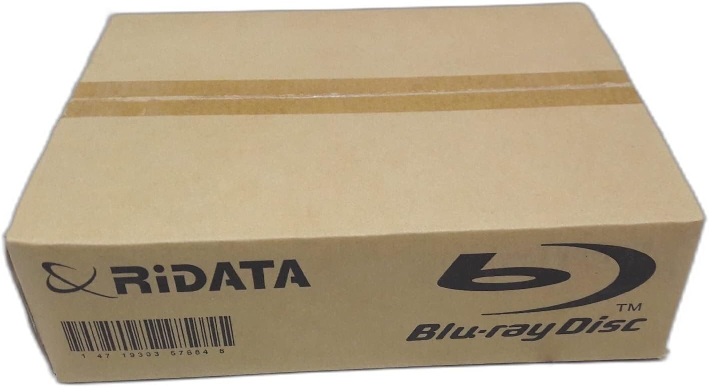 25-Count 50GB Dual-Layer Blu-Ray Discs with 6X Write Speed - RiData Quality