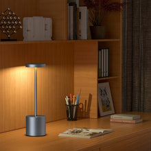 Load image into Gallery viewer, Rechargeable Matte Grey Portable Table Lamps - Dimmable For Indoor/Outdoor Use