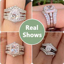Load image into Gallery viewer, Sparkling Sterling Silver Wedding Band with AAAAA Cubic Zirconia - Gift Ready