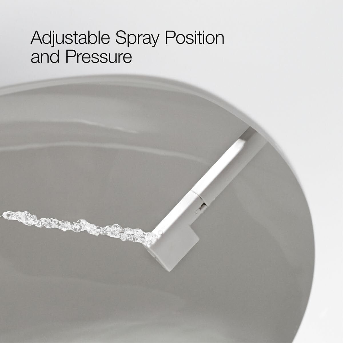 Quiet-Close Elongated Bidet Toilet Seat: Adjustable Warm Water & Wash Modes