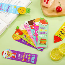 Load image into Gallery viewer, 400 Scented Bookmarks with 10 Fun Fruit &amp; Food Designs - Perfect Gifts for Kids