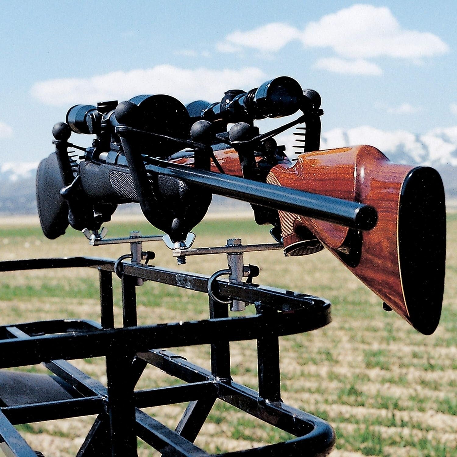 Durable Double Pack Rack for Secure ATV Gear Transport - Fits Guns & Bows